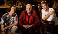 Trevor Moore, Hugh Hefner and Zach Cregger in "Miss March."