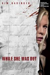 Poster art for "While She Was Out."