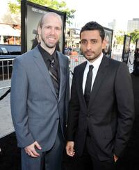 David Leslie Johnson and Jaume Collet-Serra at the California premiere of "Orphan."