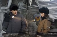 Gabriel Macht as Robert Pryce and Kate Beckinsale as Carrie Stetko in "Whiteout."