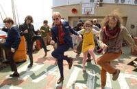 Will Adamsdale, Tom Wisdom, Bill Nighy, Katherine Parkinson and Ralph Brown in "Pirate Radio."