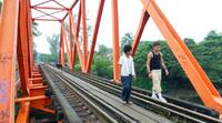 Kristyan Ferrer and Edgar Flores in "Sin Nombre."