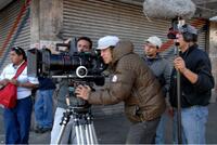 Writer/director Cary Joji Fukunaga on the set of "Sin Nombre."