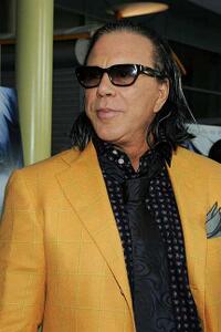 Mickey Rourke at the California premiere of "The Informers."