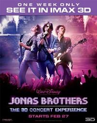 Poster art for "Jonas Brothers 3-D Concert Movie."