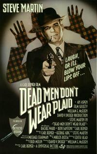 Poster art for "Dead Men Don't Wear Plaid."