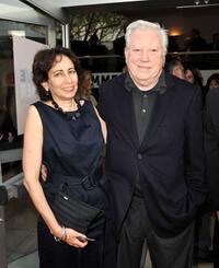 Producer Anahid Nazarian and Fred Roos at the California premiere of "Tetro."