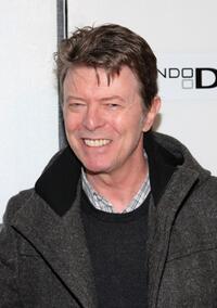 David Bowie at the New York premiere of "Moon."