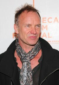 Sting at the New York premiere of "Moon."