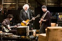 Jack White, Jimmy Page and The Edge in "It Might Get Loud."