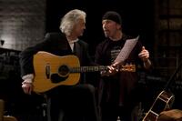 Jimmy Page and The Edge in "It Might Get Loud."
