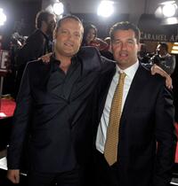 Vince Vaughn and Producer Scott Stuber at the California premiere of "Couples Retreat."