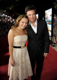 Writer Dana Fox and Jason Bateman at the California premiere of "Couples Retreat."