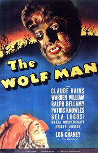 Poster art for "The Wolf Man."