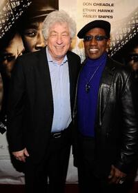 Avi Lerner and Wesley Snipes at the New York premiere of "Brooklyn's Finest."