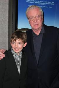 Bill Milner and Michael Caine at the New York premiere of "Is Anybody There?"