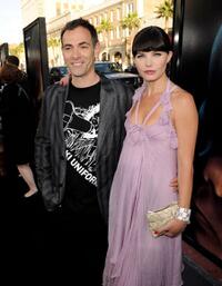Vincenzo Natali and Delphine Chaneac at the California premiere of "Splice."