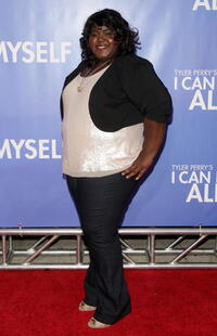 Gabourey Sidibe at the New York premiere of "Tyler Perry's I Can Do Bad All By Myself."