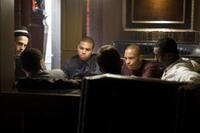 Hayden Christensen, Chris Brown, Tip "T.I." Harris and Idris Elba in "Takers."