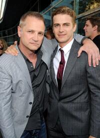 Clint Culpepper and Hayden Christensen at the California premiere of "Takers."