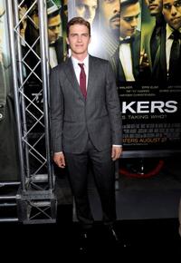 Hayden Christensen at the California premiere of "Takers."