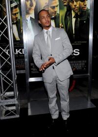 Tip "T.I." Harris at the California premiere of "Takers."
