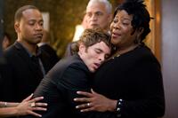 Columbus Short, James Marsden, Ron Glass and Loretta Devine in "Death at a Funeral."