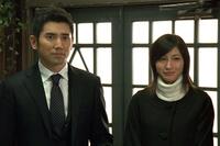 Masahiro Motoki as Daigo Kobayashi and Ryoko Hirosue as Mika Kobayashi in "Departures."