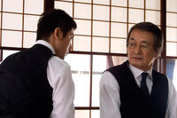 Masahiro Motoki as Daigo Kobayashi and Tsutomu Yamazaki as Sasaki in "Departures."