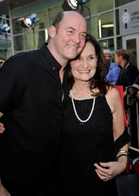 David Koechner and Beth Grant at the California premiere of "Extract."
