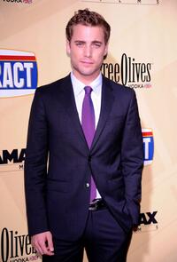 Dustin Milligan at the California premiere of "Extract."