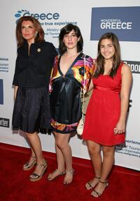 Mimi Denisi, Rafika Chawishe and Magda Andrianos at the California premiere of "I hate Valentine's Day."