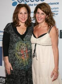 Kathy Najimy and Nia Vardalos at the California premiere of "I hate Valentine's Day."