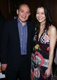 Zach Grenier and Director Elizabeth Chai Vasarhelyi at the after party of the New York premiere of "Youssou N'dour: I Bring What I Love."