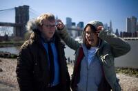 Director Nicholas Jasenovec and Charlyne Yi on the set of "Paper Heart."