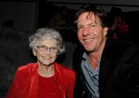 Jeanette Miller and Dennis Quaid at the California premiere of "Legion."
