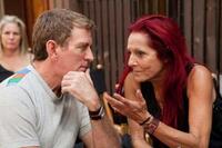 Writer/producer/director Michael Patrick King and Patricia Field on the set of "Sex and the City 2."
