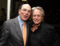 Director Peter Hyams and Michael Douglas at the after party of the New York premiere of "Beyond A Reasonable Doubt."