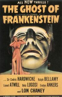 Poster art for "Ghost of Frankenstein."