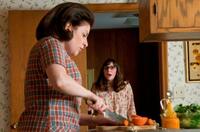 Sari Lennick as Judith Gopnik and Jessica McManus as Judith's daughter Sarah Gopnik in "A Serious Man."