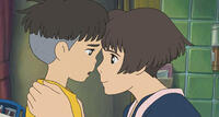 Sosuke and Lisa in "Ponyo."