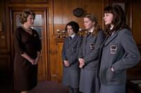 Emma Thompson as Headmistress, Ellie Kendrick as Tina, Amanda Fairbank-Hynes as Hattie and Carey Mulligan as Jenny in "An Education."
