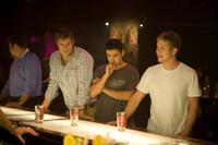 Geoff Stults as Dan, Jesse Bradford as Drew and Matt Czuchry as Tucker Max in "I Hope They Serve Beer in Hell."