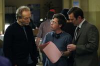 Tobin Bell, director Kevin Greutert and Peter Outerbridge on the set of "Saw VI."