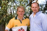 Matt Damon and Francois Pienaar in "Invictus."
