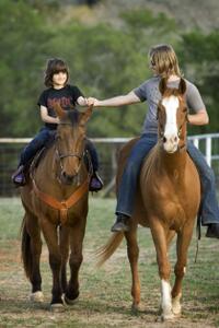 Rupert Isaacson and Rowan Isaacson in "The Horse Boy."