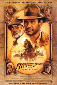 Poster art for "Indiana Jones and The Last Crusade."