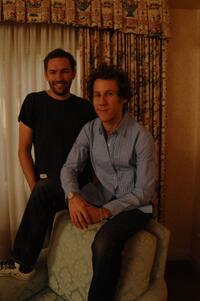 Composer Ben Lee and director Nash Edgerton on the set of "The Square."