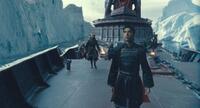 Shaun Toub as Uncle Iroh and Dev Patel as Prince Zuko in "The Last Airbender."