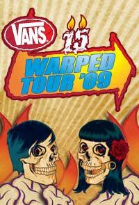 Poster art for "Warped Tour 15th Anniversary Celebration"